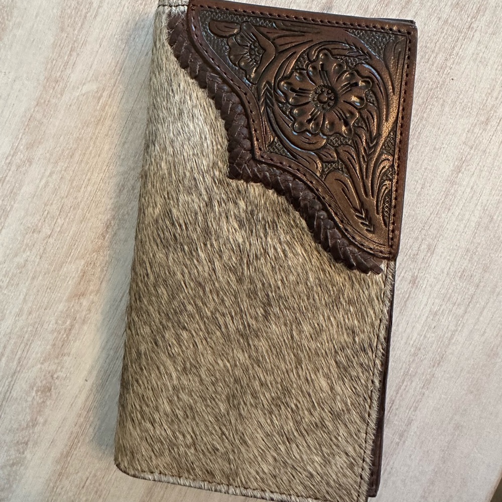 Genuine horsehair leather wallet